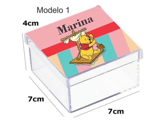 Caixa Acrilica 7x7x4-pooh