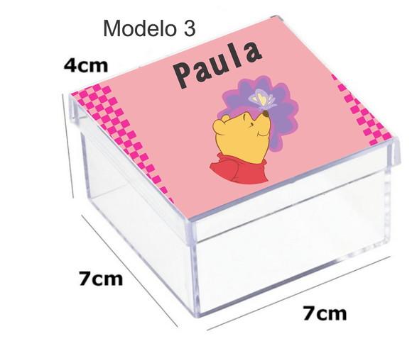 Caixa Acrilica 7x7x4-pooh