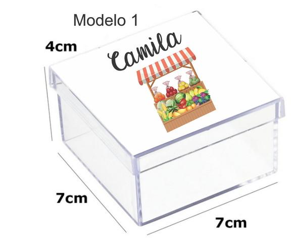 Caixa Acrilica 7x7x4-quitandinha