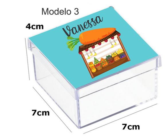 Caixa Acrilica 7x7x4-quitandinha