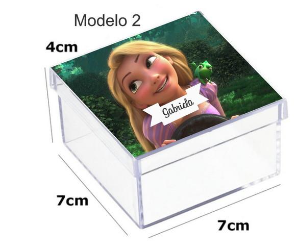 Caixa Acrilica 7x7x4-rapunzel