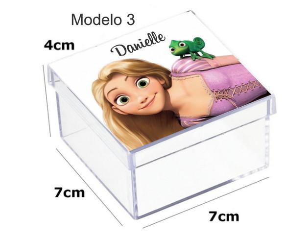 Caixa Acrilica 7x7x4-rapunzel