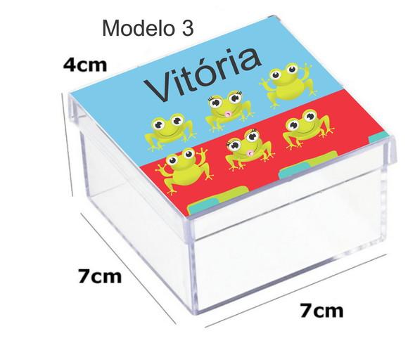 Caixa Acrilica 7x7x4-sapo