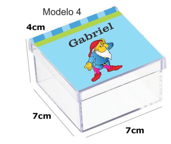 Caixa Acrilica 7x7x4-sete Anões