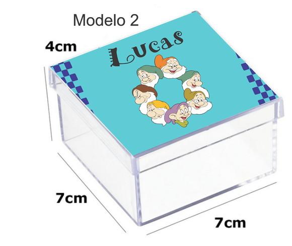 Caixa Acrilica 7x7x4-sete Anões