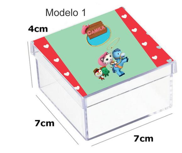 Caixa Acrilica 7x7x4-sheriff Calie do Oeste