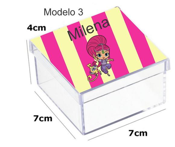 Caixa Acrilica 7x7x4-shimmer Shine