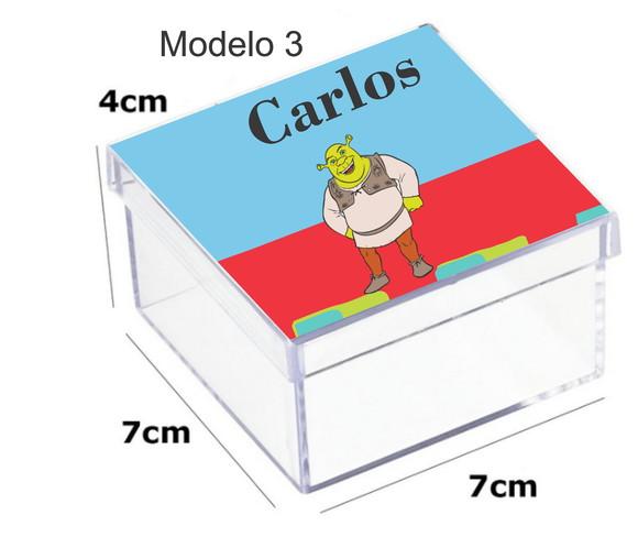 Caixa Acrilica 7x7x4-shrek
