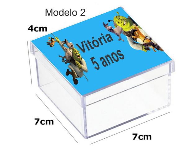 Caixa Acrilica 7x7x4-shrek