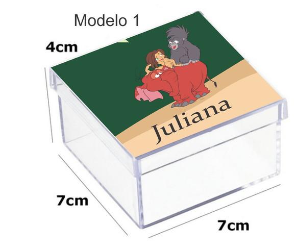 Caixa Acrilica 7x7x4-tarzan