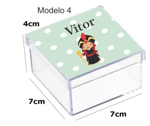 Caixa Acrilica 7x7x4-vilões