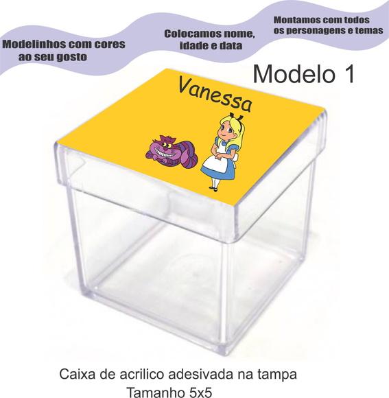 Caixa de Acrílico-alice