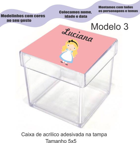 Caixa de Acrílico-alice