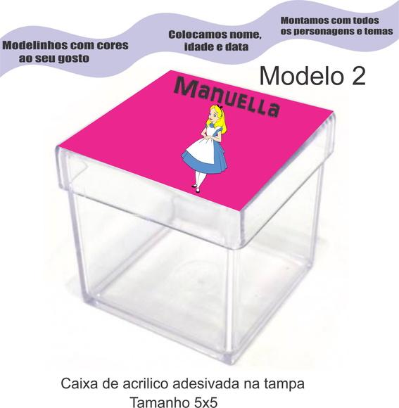 Caixa de Acrílico-alice