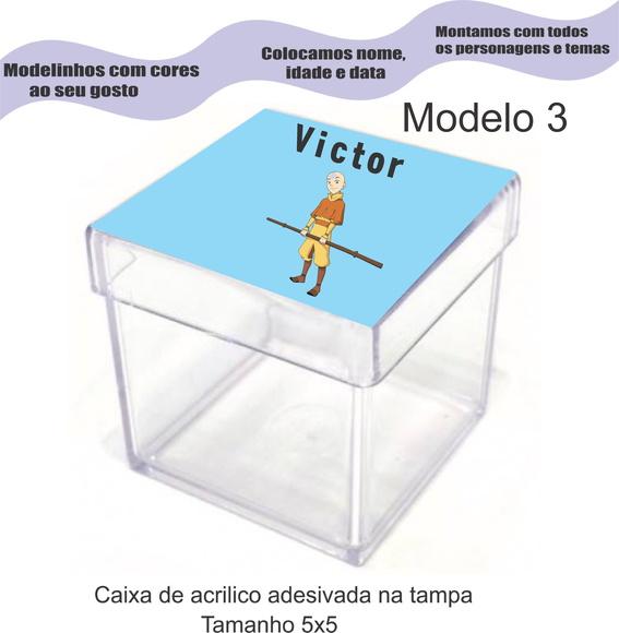 Caixa de Acrílico-avatar Aang