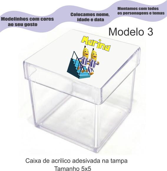 Caixa de Acrílico-bananas de Pijama