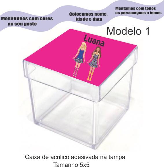 Caixa de Acrílico-barbie