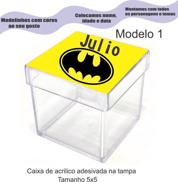 Caixa de Acrílico-batman