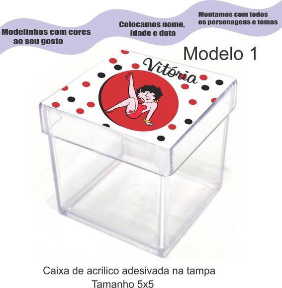 Caixa de Acrílico-betty Boop