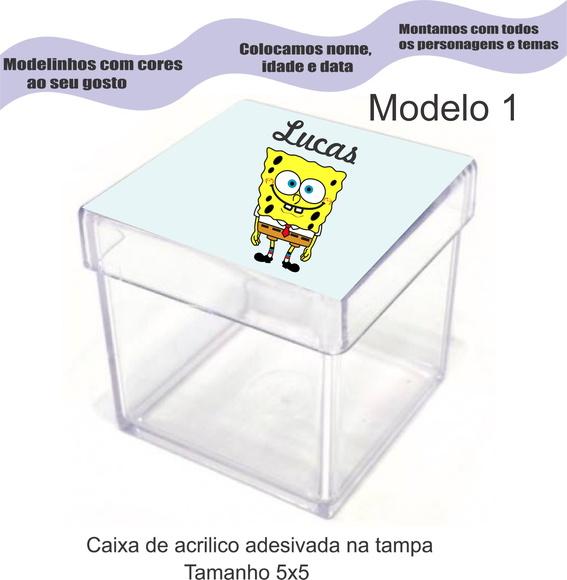 Caixa de Acrílico-bob Esponja