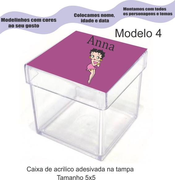 Caixa de Acrílico-betty Boop