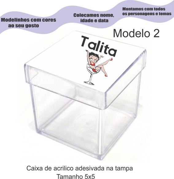 Caixa de Acrílico-betty Boop