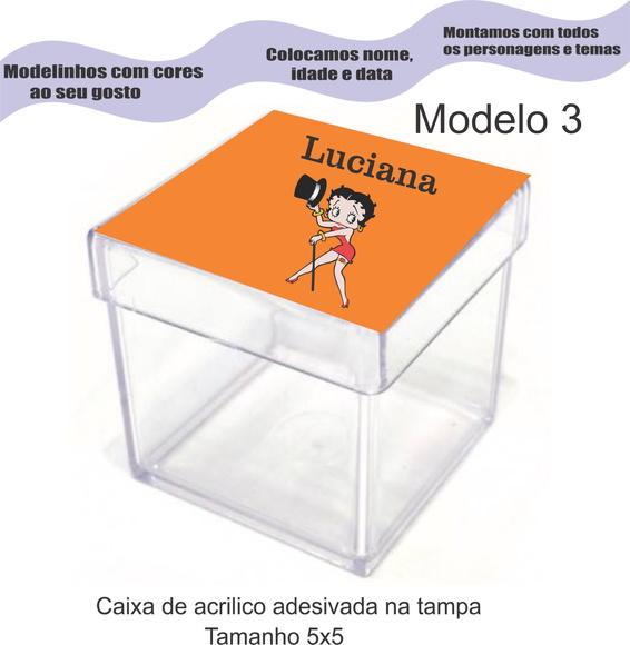 Caixa de Acrílico-betty Boop