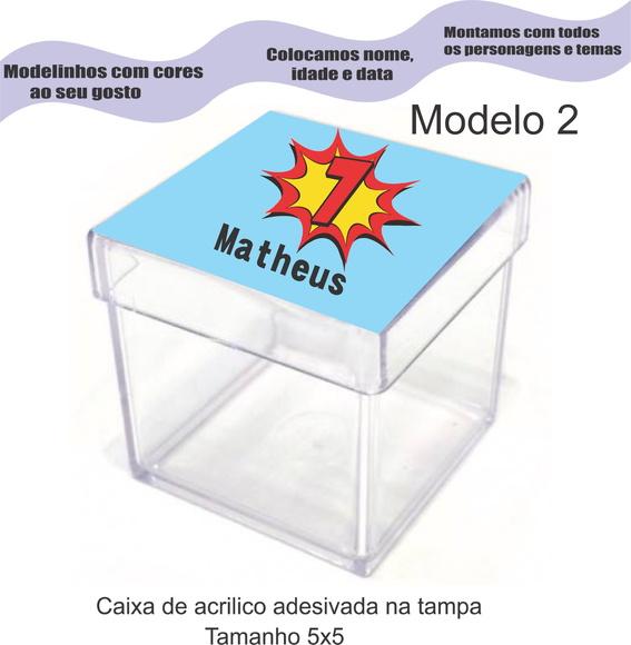 Caixa de Acrílico-bomba