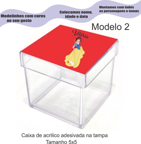 Caixa de Acrílico-branca de Neve