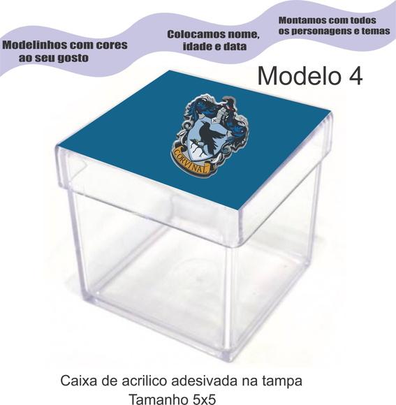 Caixa de Acrílico-brasões Hogwarts