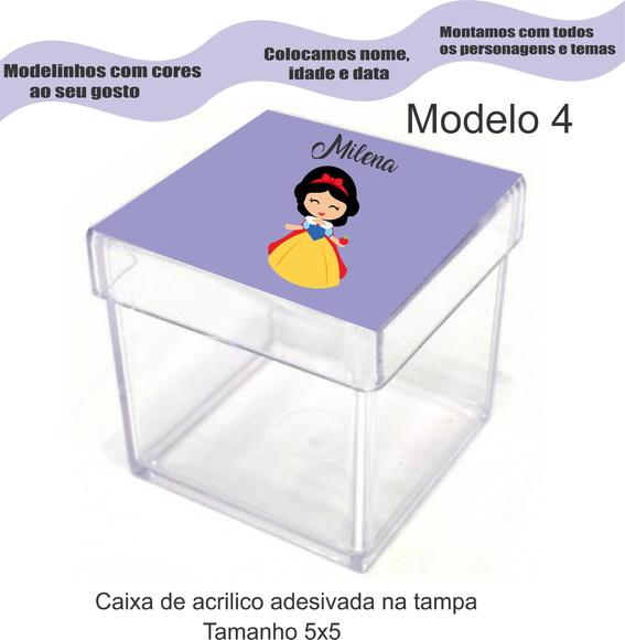 Caixa de Acrílico-branca de Neve