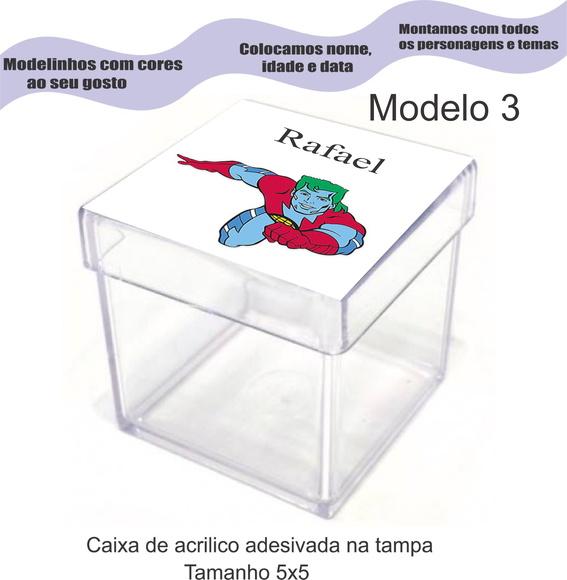 Caixa de Acrílico-capitão Planeta