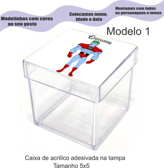 Caixa de Acrílico-capitão Planeta