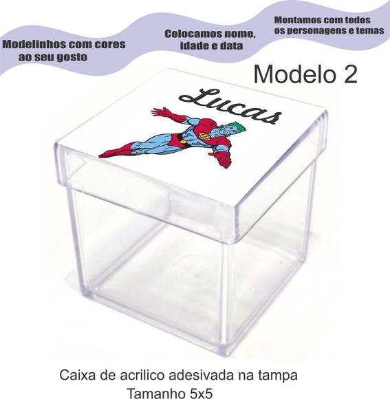 Caixa de Acrílico-capitão Planeta