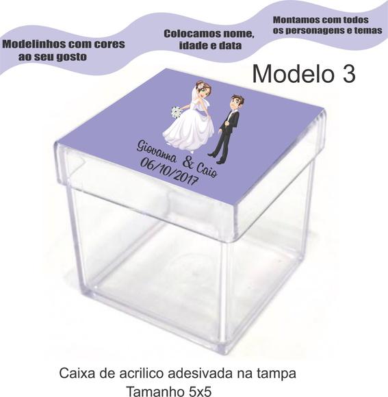Caixa de Acrílico-casal