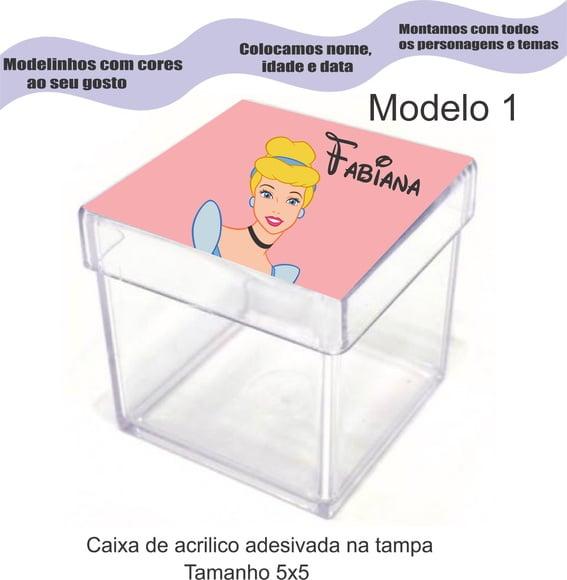 Caixa de Acrílico-cinderela