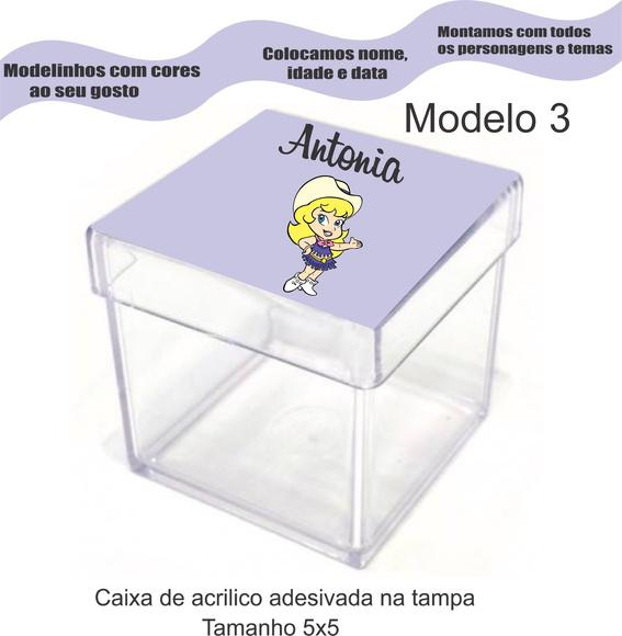 Caixa de Acrílico-cowboy