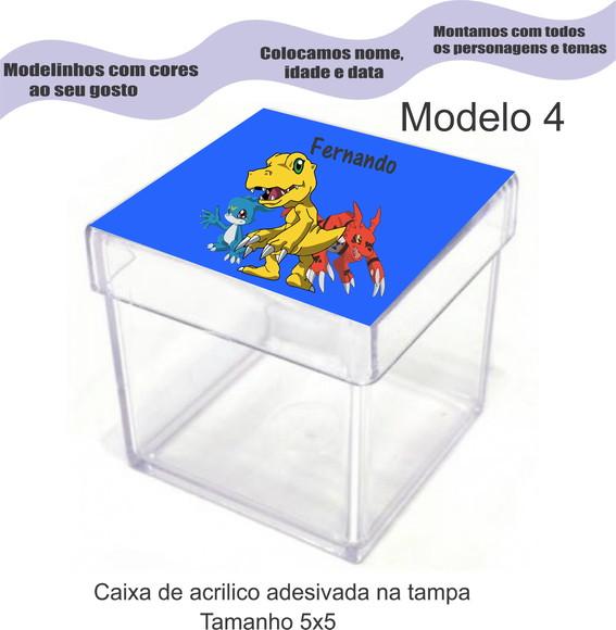 Caixa de Acrílico-digimon