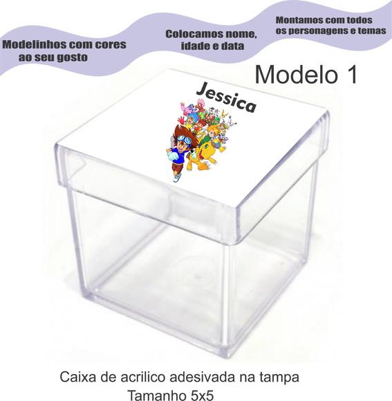 Caixa de Acrílico-digimon