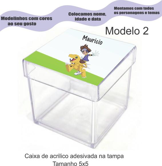 Caixa de Acrílico-digimon