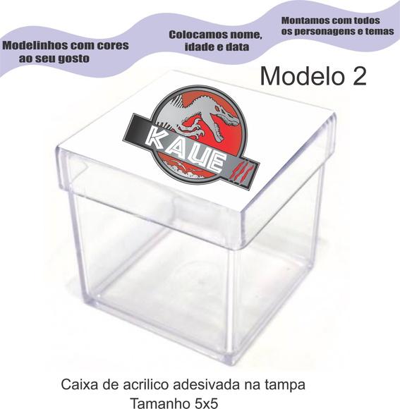 Caixa de Acrílico-dinossauro