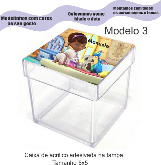 Caixa de Acrílico-doutora Brinquedos