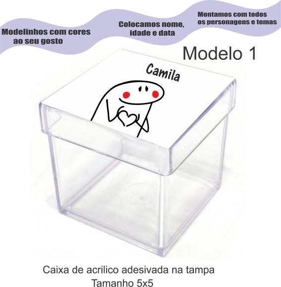 Caixa de Acrílico-flork