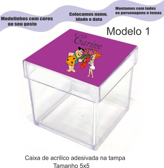 Caixa de Acrílico-fred Flintstone