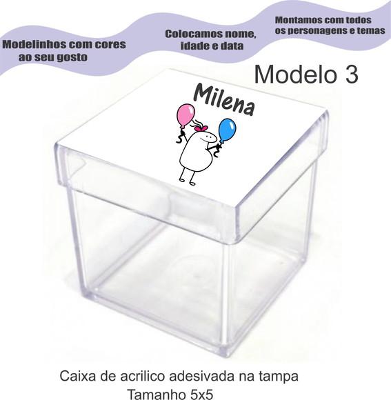 Caixa de Acrílico-flork