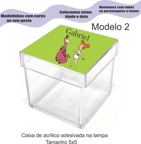 Caixa de Acrílico-fred Flintstone