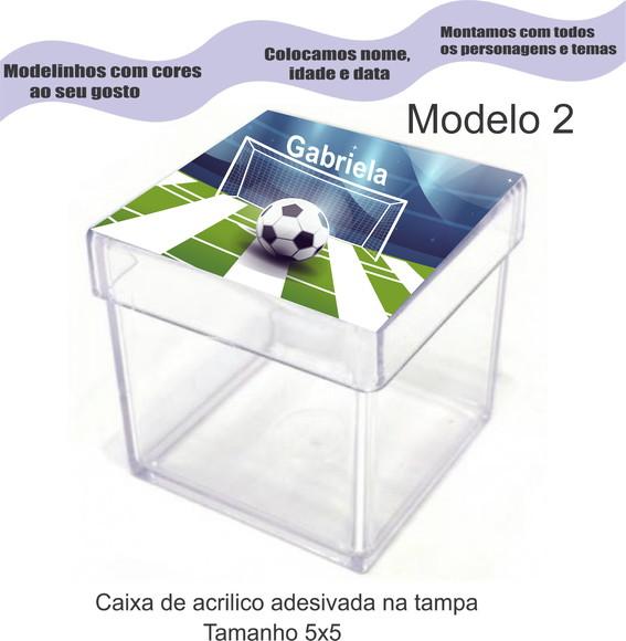 Caixa de Acrílico-futebol