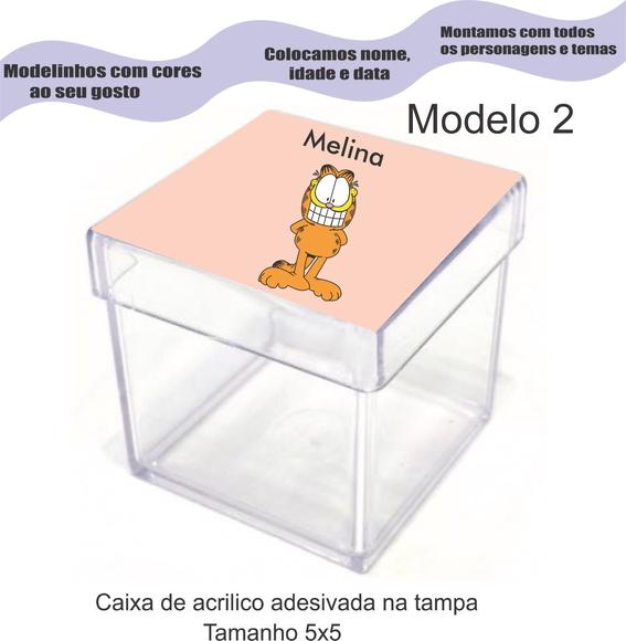 Caixa de Acrílico-garfield