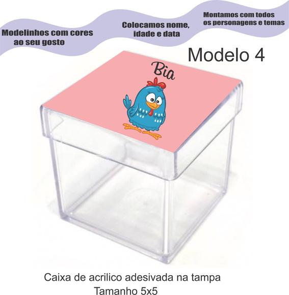 Caixa de Acrílico-galinha Pintadinha
