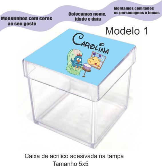 Caixa de Acrílico-galinha Pintadinha